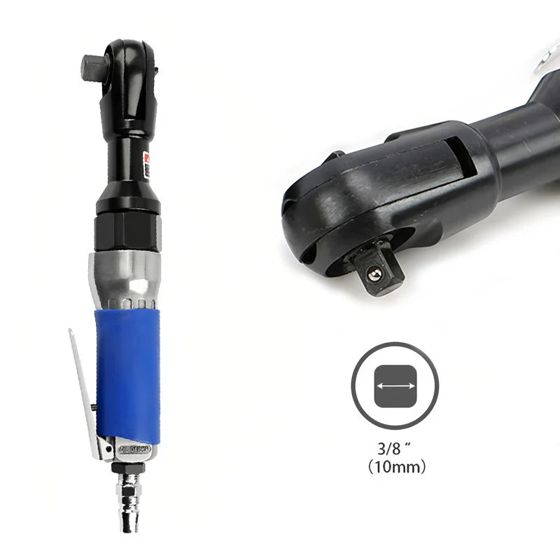 90 Degree Air Ratchet Wrench Metal Body Heavy Duty Right Angle Pneumatic Trigger Straight Pneumatic Wrench Wind Wrench Tool