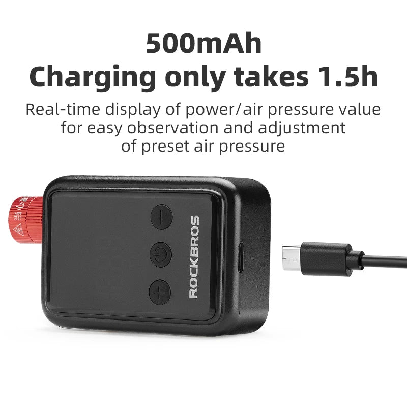 ROCKBROS 150 PSI Portable Pocket Bike Electric Air Pump