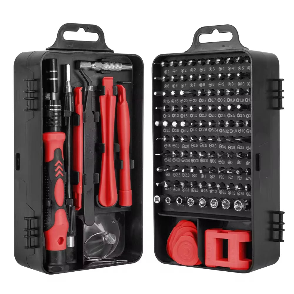 JCD Precision Screwdriver 115 in 1 Set Multifunctional Professional Repair Tool with 98 Pieces Magnetic
