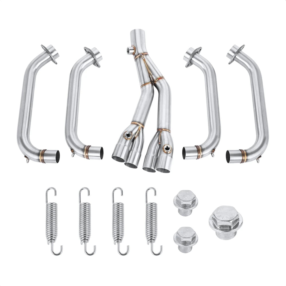 Motorcycle Stainless Steel Exhaust Muffler Pipe System Header Pipes for Yamaha YZF R6 2006 to 2014