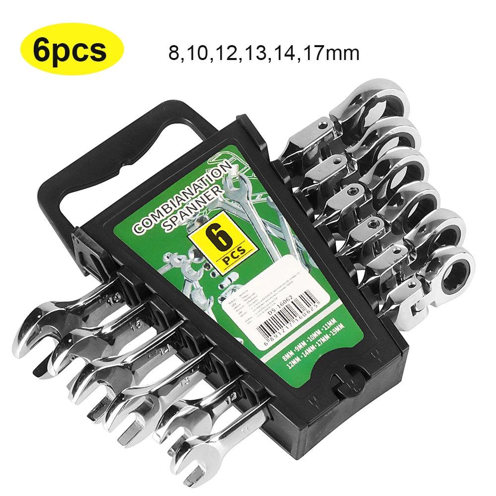 Ratchet Wrench Set Tools for Men Professional Socket Set Multifunctional Flat Wrenches Automotive Mechanical Torque Hand Tools