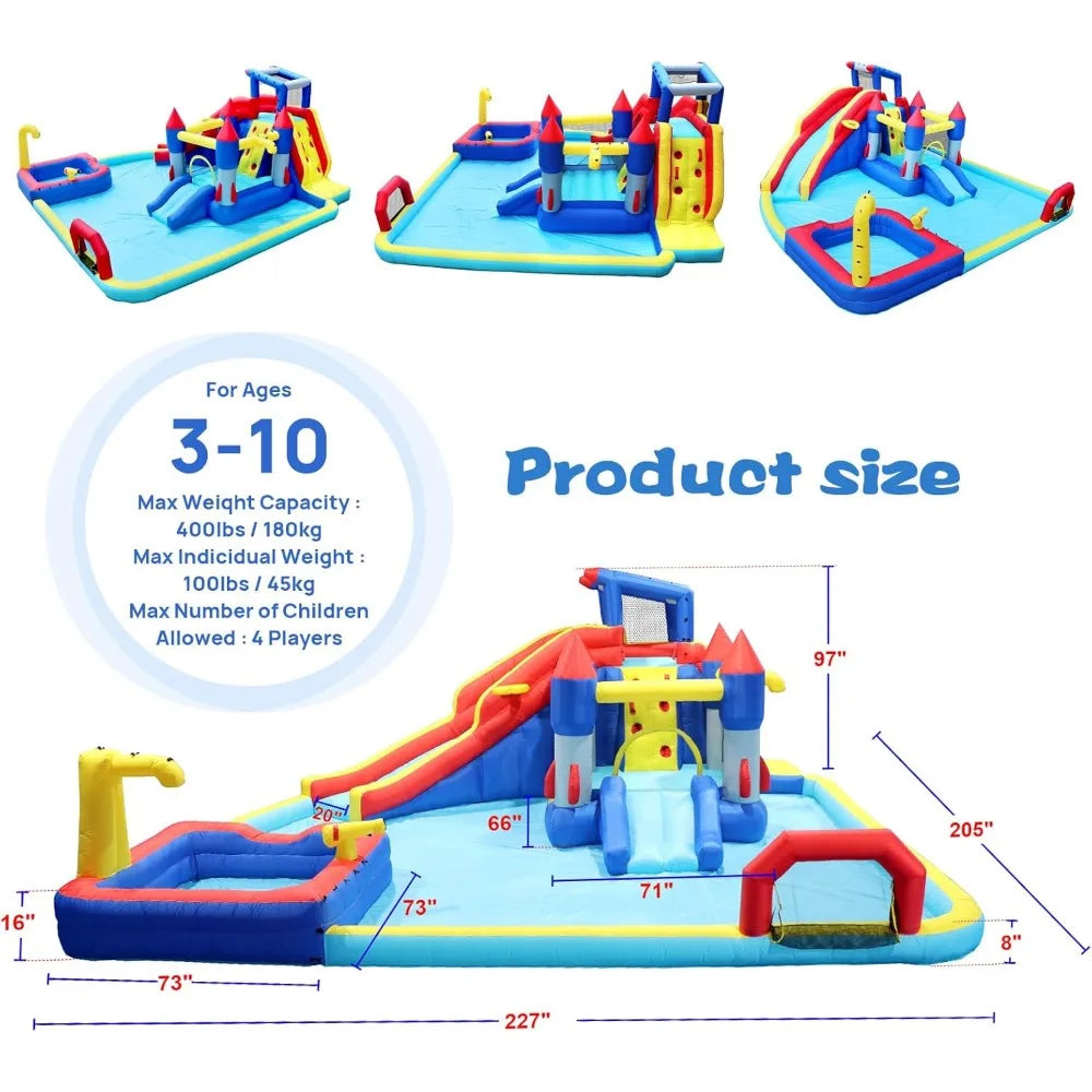 Outdoor Inflatable Water Slide Water Park Bounce House