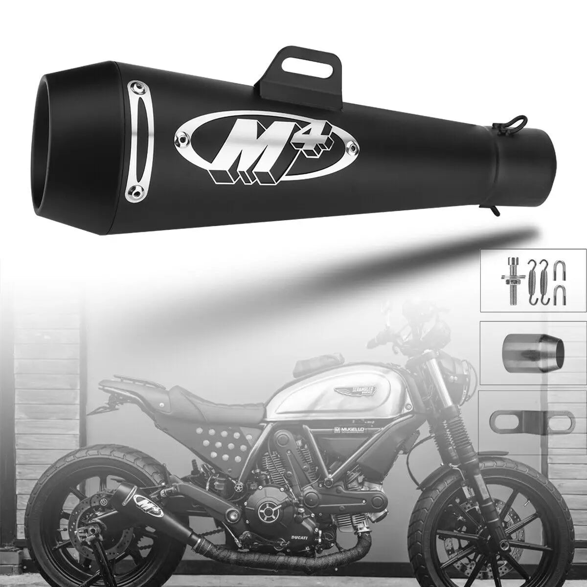 Motorcycle Exhaust Muffler Pipe DB Killer Slip On M4 Large Displacement Modified Pipe for GSXR 750 YZF R6