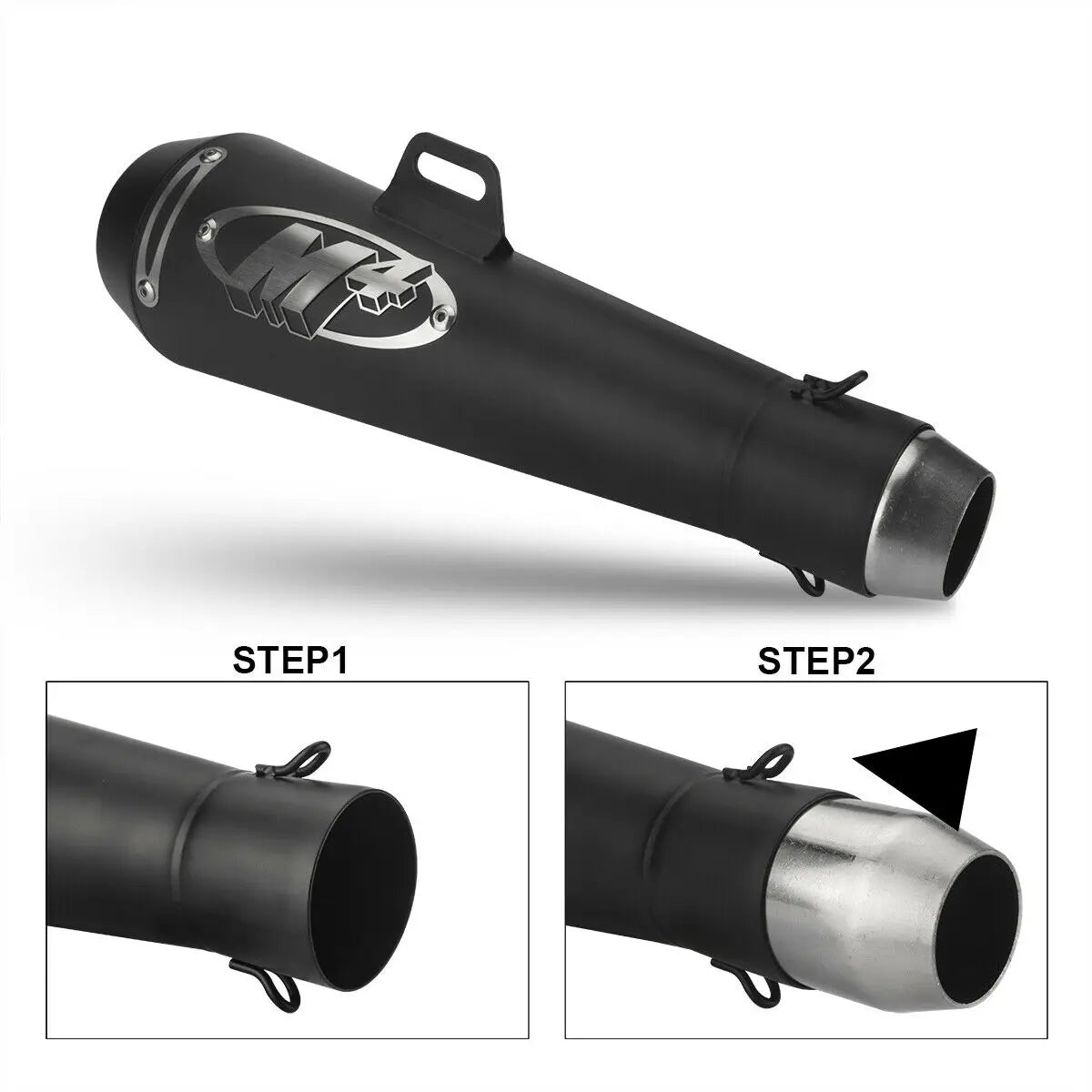 Motorcycle Exhaust Muffler Pipe DB Killer Slip On M4 Large Displacement Modified Pipe for GSXR 750 YZF R6