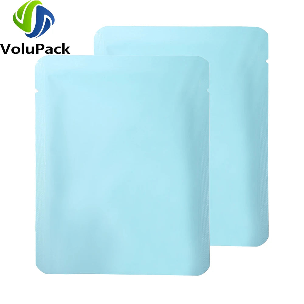 High Quality Vacuum Heat Seal Coffee Bags Open Top Tear Notch Matte Powder Pouches Eco Smell Proof Aluminum Mylar Packaging Bags