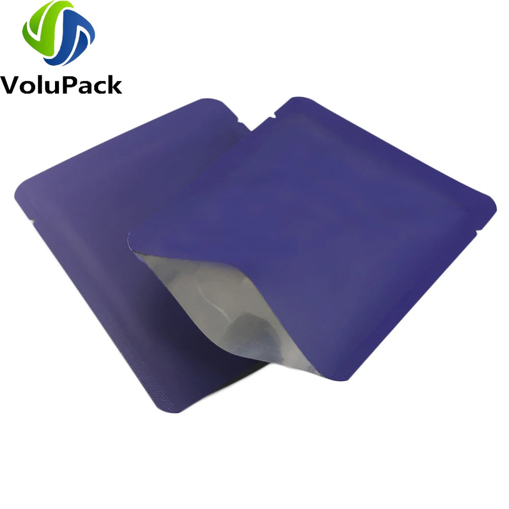 High Quality Vacuum Heat Seal Coffee Bags Open Top Tear Notch Matte Powder Pouches Eco Smell Proof Aluminum Mylar Packaging Bags