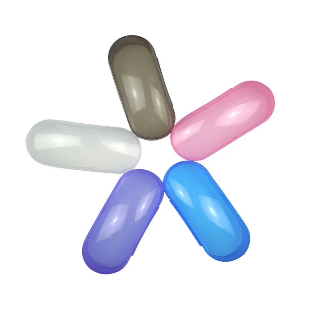 Portable Clear Transparent Shell Eyeglasses Sunglasses Hard Case Box Protector