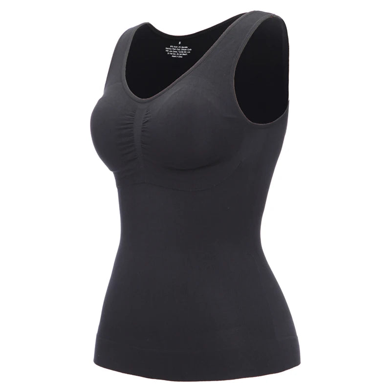 Shapers Slimming Tank Tops Women Tummy Control Shapewear New Comprission Camisole Body Shaper Waist Trainer Padded Corset