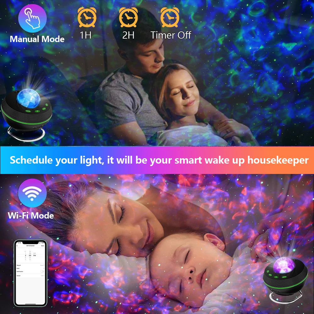 New WiFi Tuya Smart LED Star Galaxy Projector Ocean Light