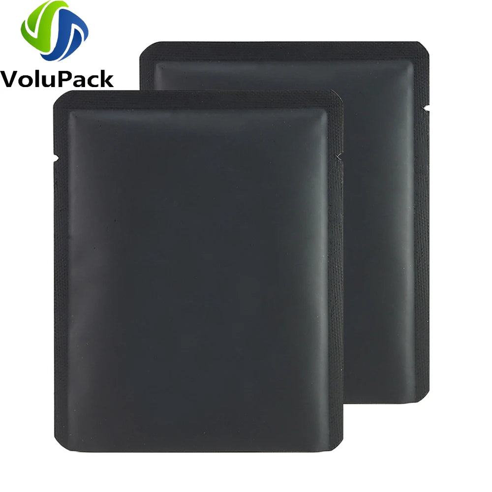 High Quality Vacuum Heat Seal Coffee Bags Open Top Tear Notch Matte Powder Pouches Eco Smell Proof Aluminum Mylar Packaging Bags