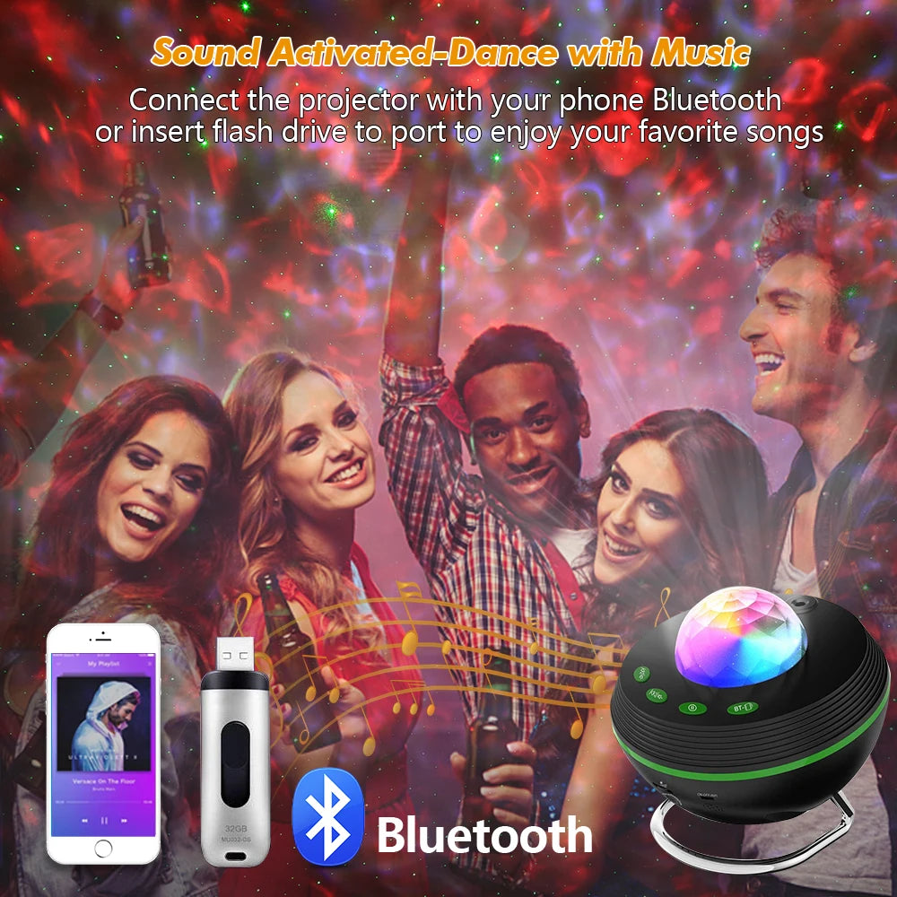 New WiFi Tuya Smart LED Star Galaxy Projector Ocean Light