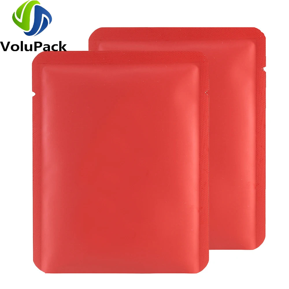 High Quality Vacuum Heat Seal Coffee Bags Open Top Tear Notch Matte Powder Pouches Eco Smell Proof Aluminum Mylar Packaging Bags