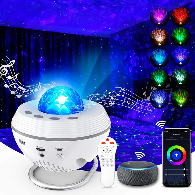 New WiFi Tuya Smart LED Star Galaxy Projector Ocean Light