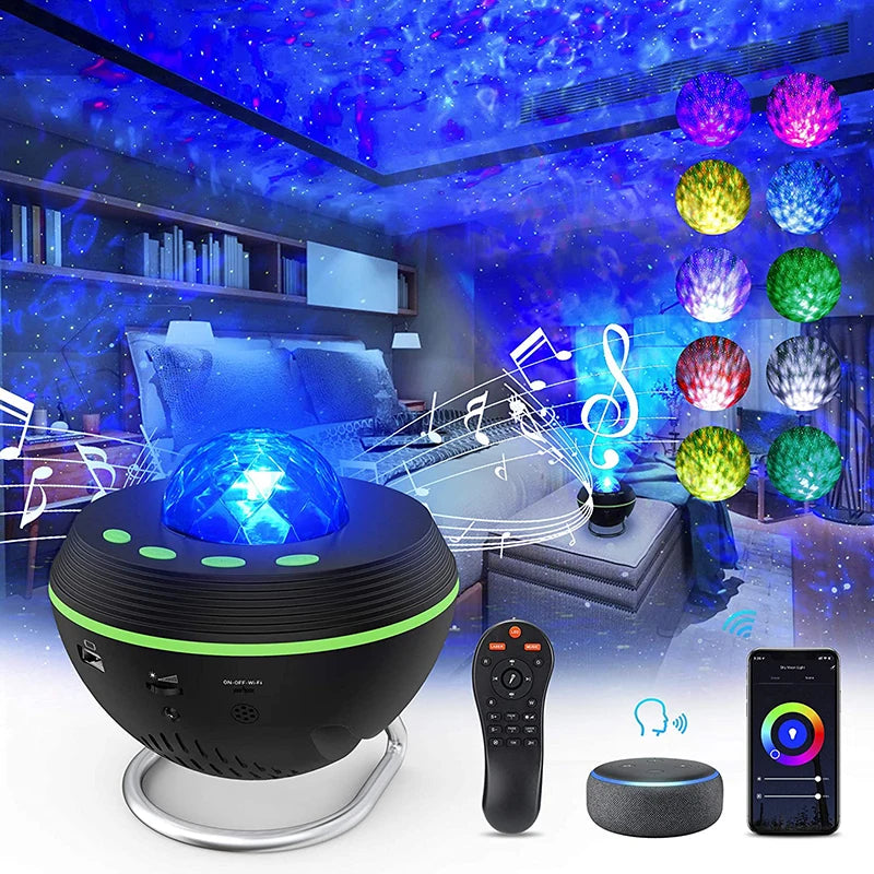 New WiFi Tuya Smart LED Star Galaxy Projector Ocean Light