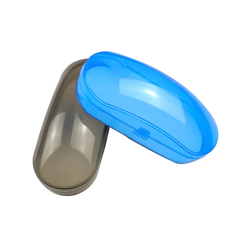 Portable Clear Transparent Shell Eyeglasses Sunglasses Hard Case Box Protector