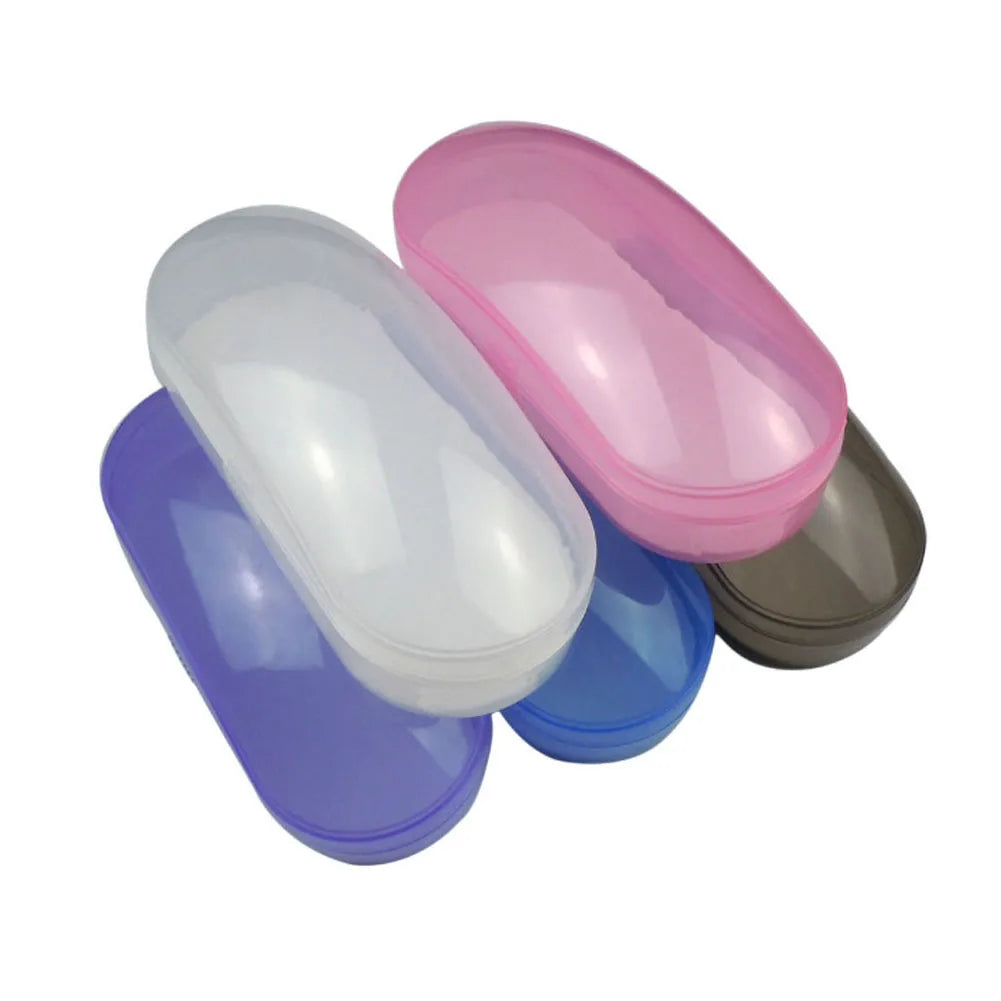 Portable Clear Transparent Shell Eyeglasses Sunglasses Hard Case Box Protector