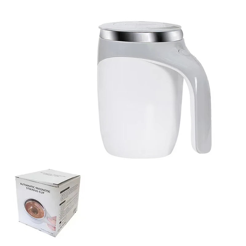 Lazy Coffee Stirring Cup Auto Stirring Cup Magnetic Rotating Electric Milk Cup Mark Cup 304 Stainless Steel