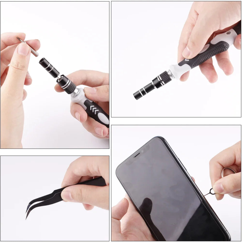 115 in 1 Car Maintenance Portable Small Toolbox Screwdriver Set, Mobile Phone and Computer Disassembly Combination Tool