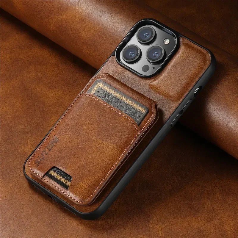 Luxury Wallet Phone Case Leather Magnetic Pocket Cover For iPhone 16 15 14 13 12 11 Pro Max Plus XS XR 16ProMax