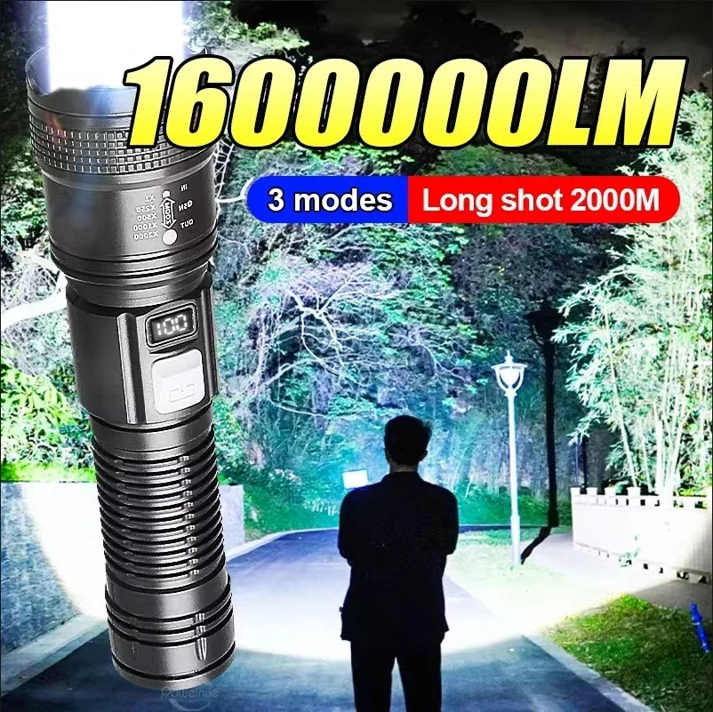 High Strong Power Led Flashlights Tactical Flash Light Torch Ultra Bright