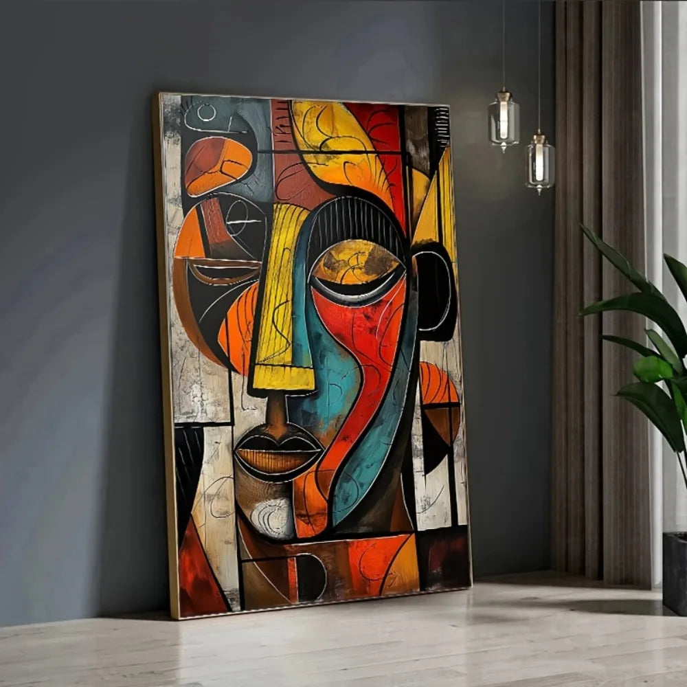 1 Abstract African Art Canvas Print Frameless Wall Art