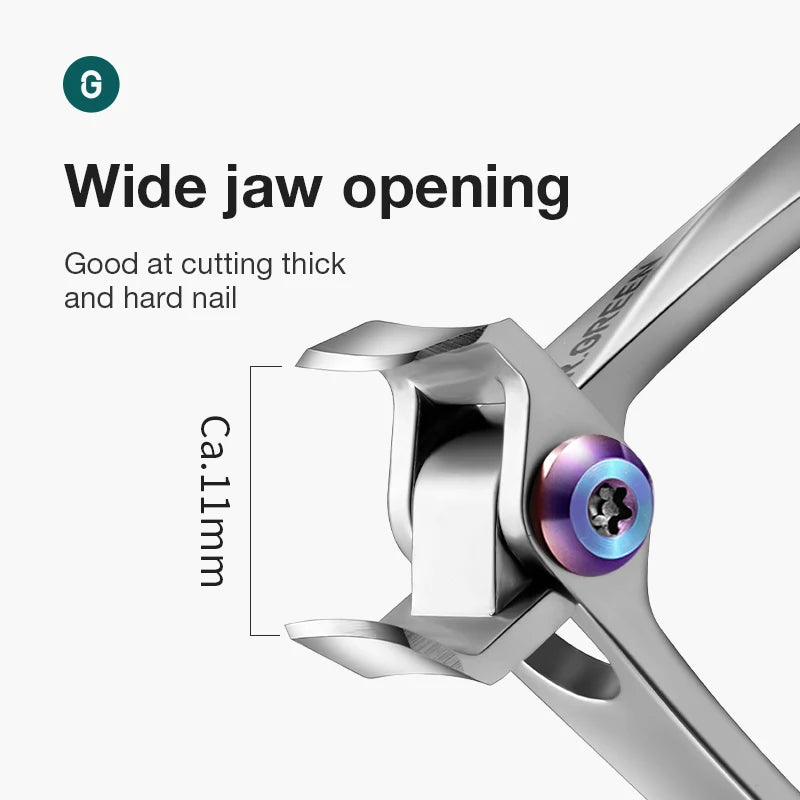 MR.GREEN Nail Clippers Wide Jaw Opening Stainless Steel Clipper
