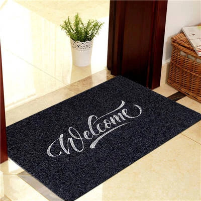 Welcome Front Door Mat Hallway Entrance Doormat Shoes Clean Carpet Rug 40x60cm Waterproof Anti-Slip Floor Mats Home Decoration