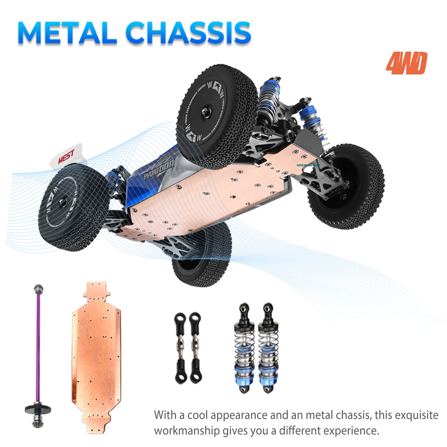 Max 43 Mph Off-road Remote Control Car,