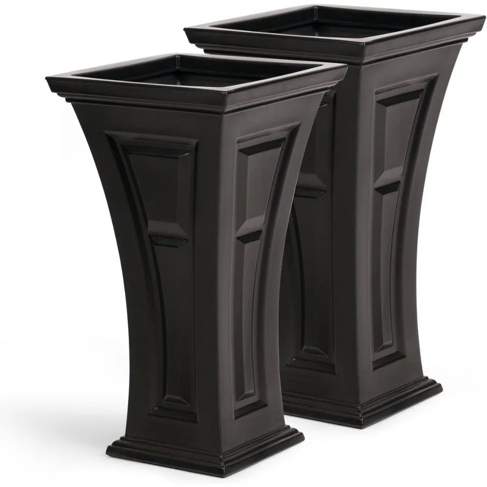 Outdoor/Indoor Pots for Plants Set of 2 Large Planters