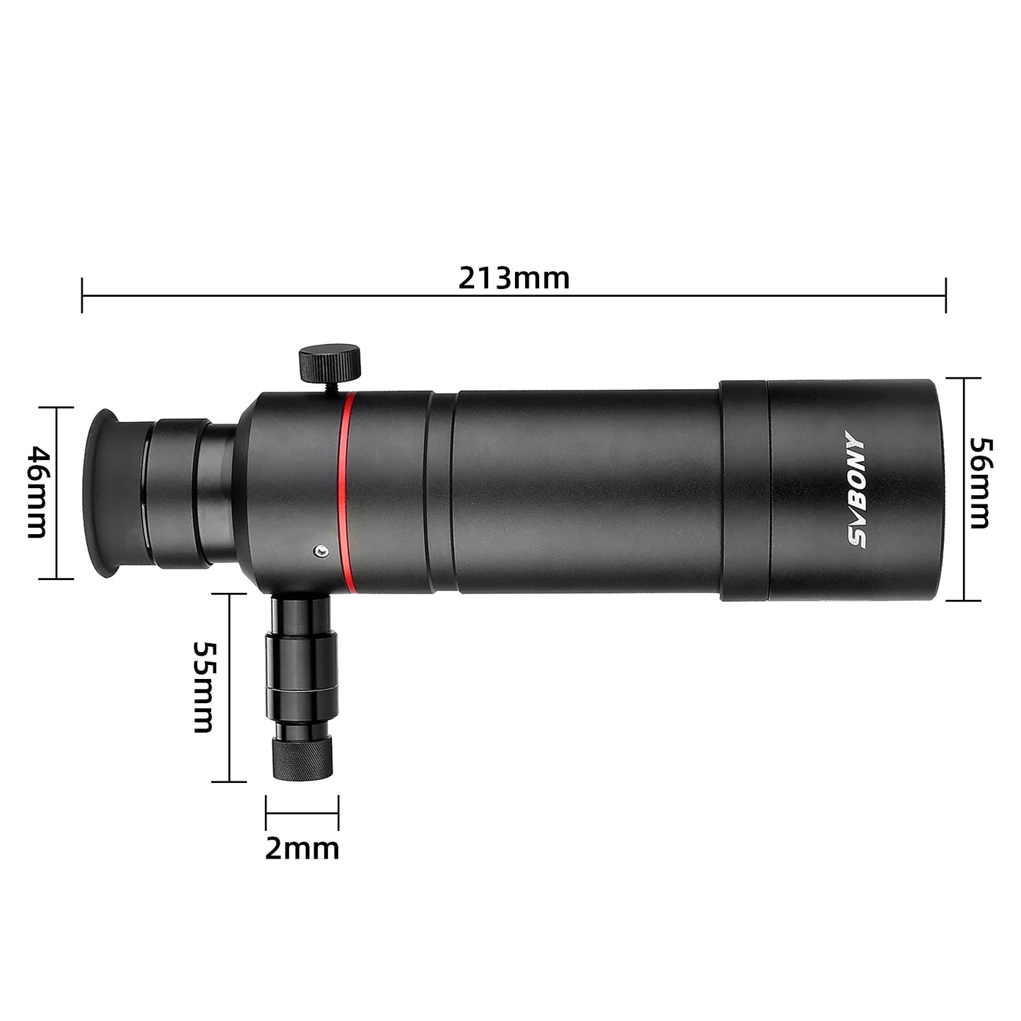 SVBONY SV208 Astronomical Telescope Finder Scope with Illuminated 8x50 Straight Through Correct Image