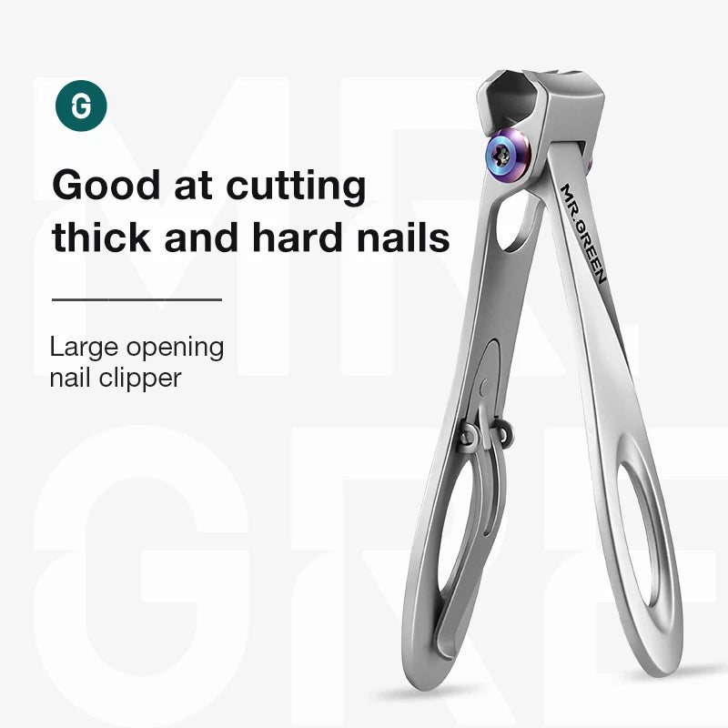 MR.GREEN Nail Clippers Wide Jaw Opening Stainless Steel Clipper