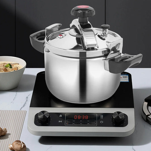 5L Family Pressure Canner Cooker Stainless Steel Pressure Pot Kitchen Cookware