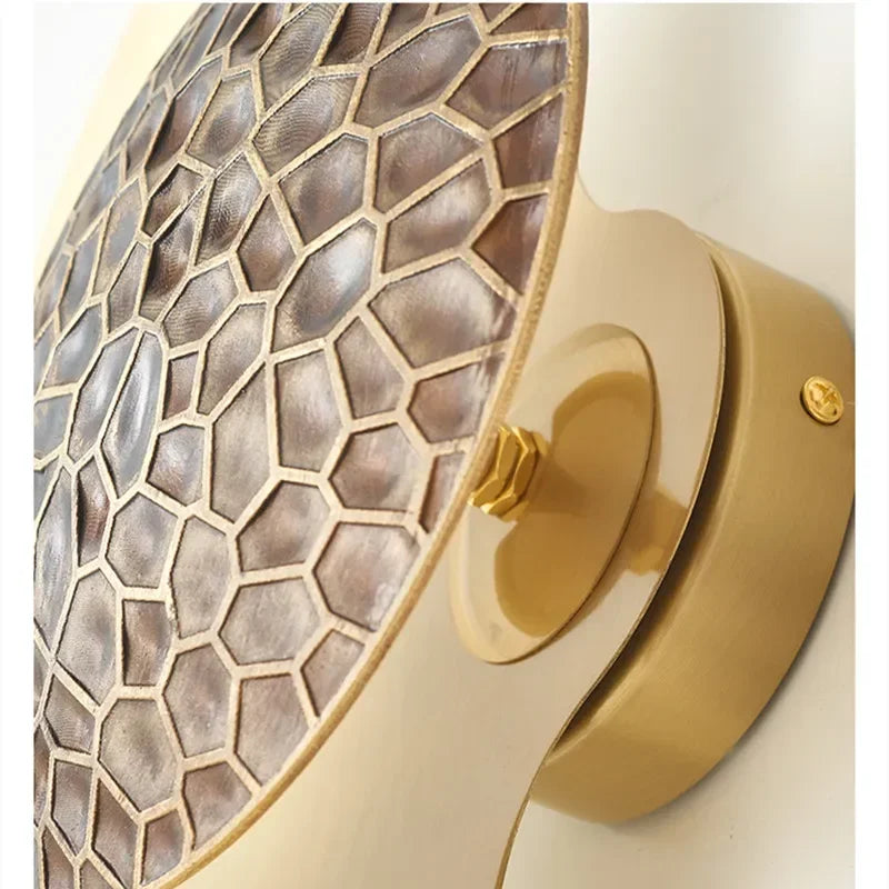 Designer Half Moon LED Wall Lamp Modern Simple Resin Iron Creative Living Room Wall Light Bedroom Bedside Stair Aisle Sconces Gold