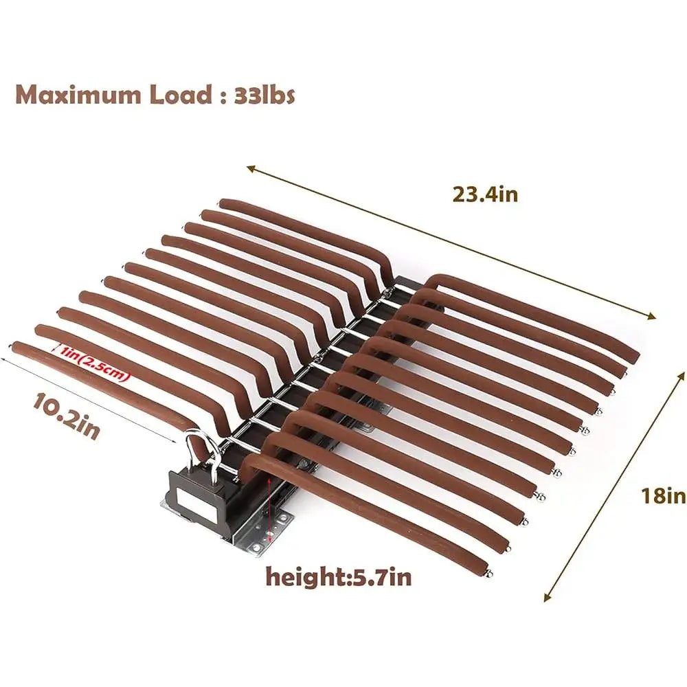 Pull Out Trousers Rack 22 Arms Steel Hanger Bar Space Saving Clothes Organizer for Pants Jeans Scarves Ties 33 Pounds Load Capacity