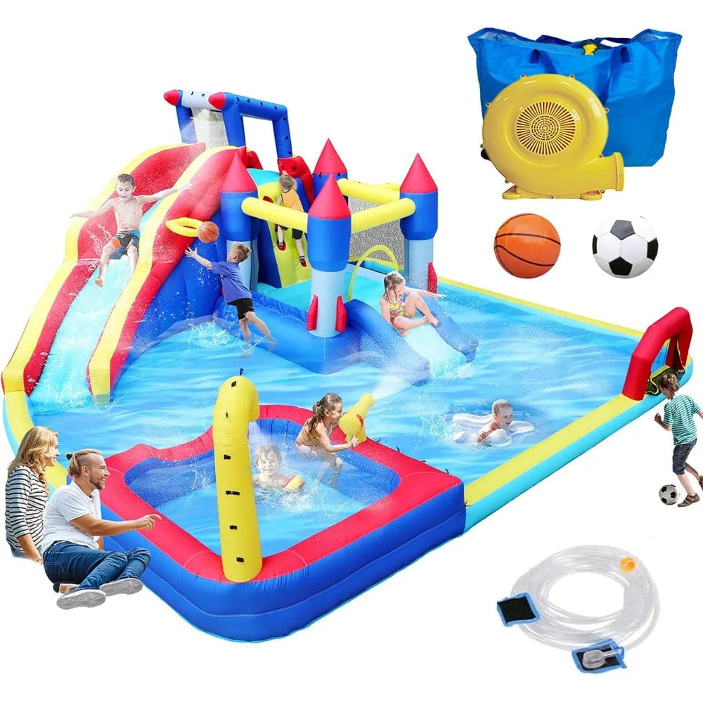 Outdoor Inflatable Water Slide Water Park Bounce House