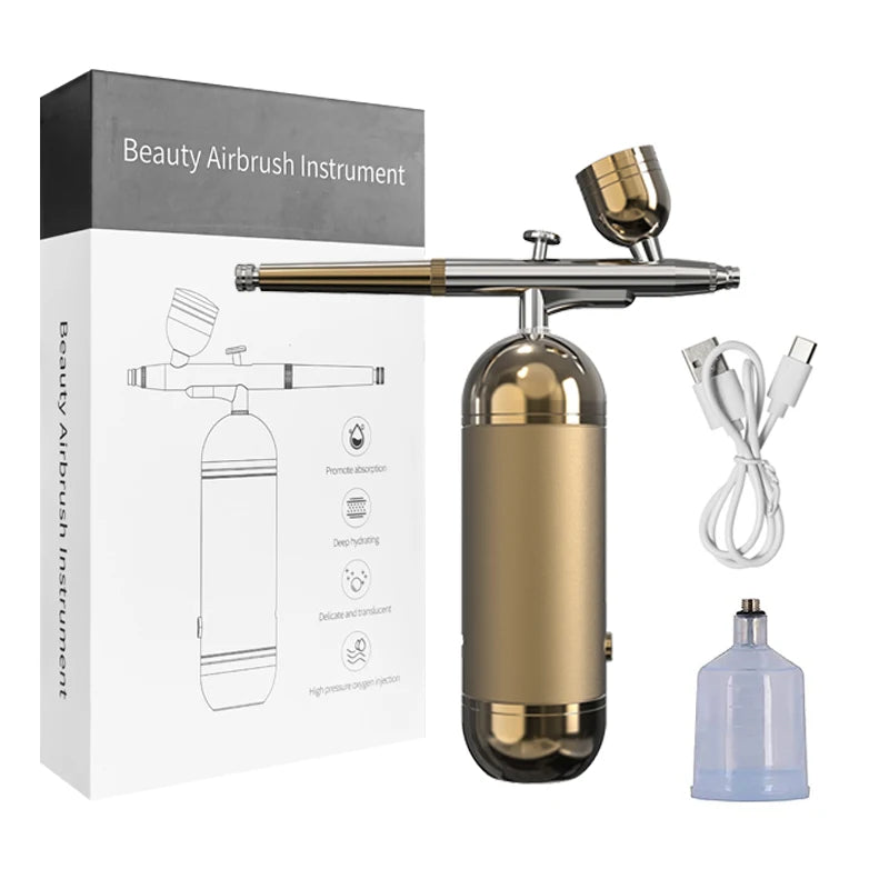 Airbrush With Compressor Airbrush Spray Gun For Painting Modeling Crafts Nail Art Wireless Portable Air Brush Painting Spray Gun