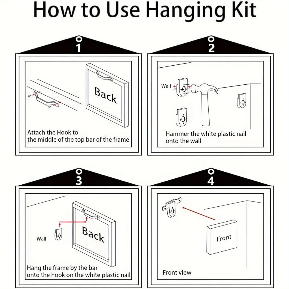 Canvas Painter House Decorative Landscape Wall Print Art Gift, 1.5 Inch Thick Pine Solid Wood Frame