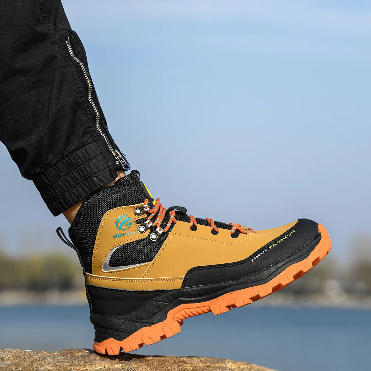 Safety Shoes Men Boots High Top  Work Boots