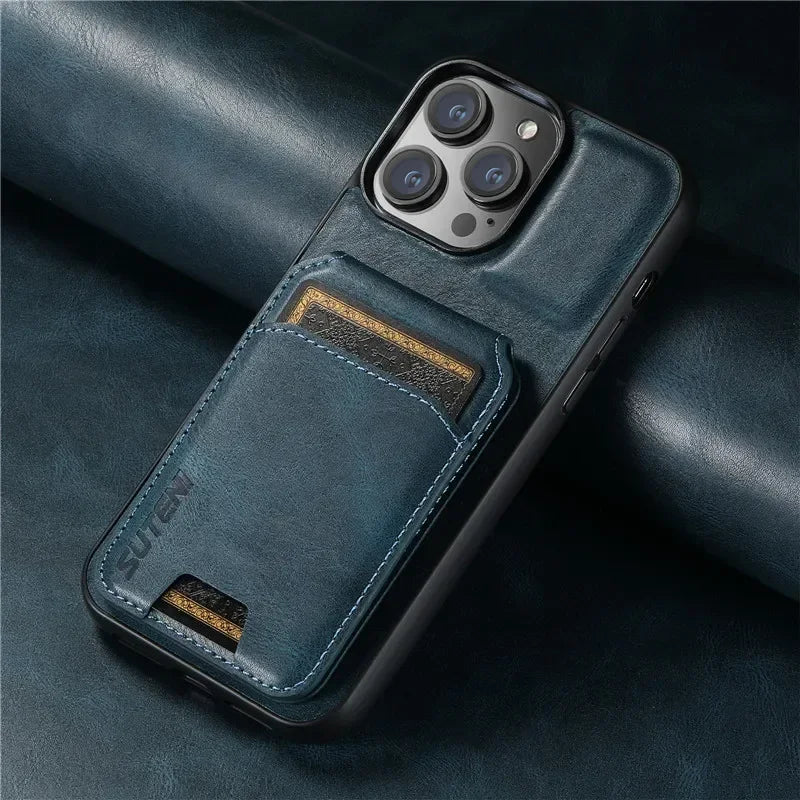 Luxury Wallet Phone Case Leather Magnetic Pocket Cover For iPhone 16 15 14 13 12 11 Pro Max Plus XS XR 16ProMax