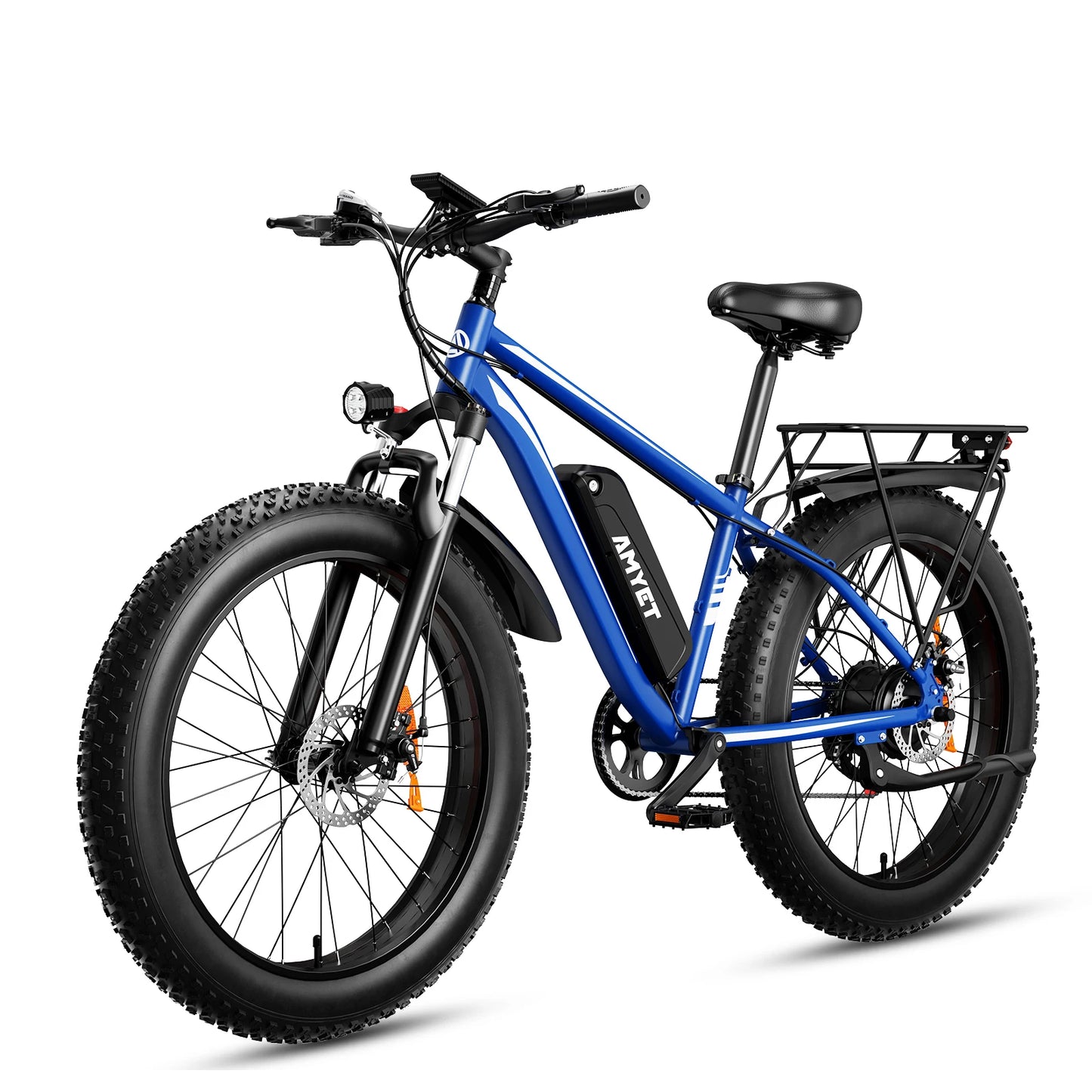 AMYET Electric Bike EB26 Adults Electric Bicycle 1500W 48V 15AH 26 Inch Fat Tire Mountain Bike 31mph Electric Dirt Bike