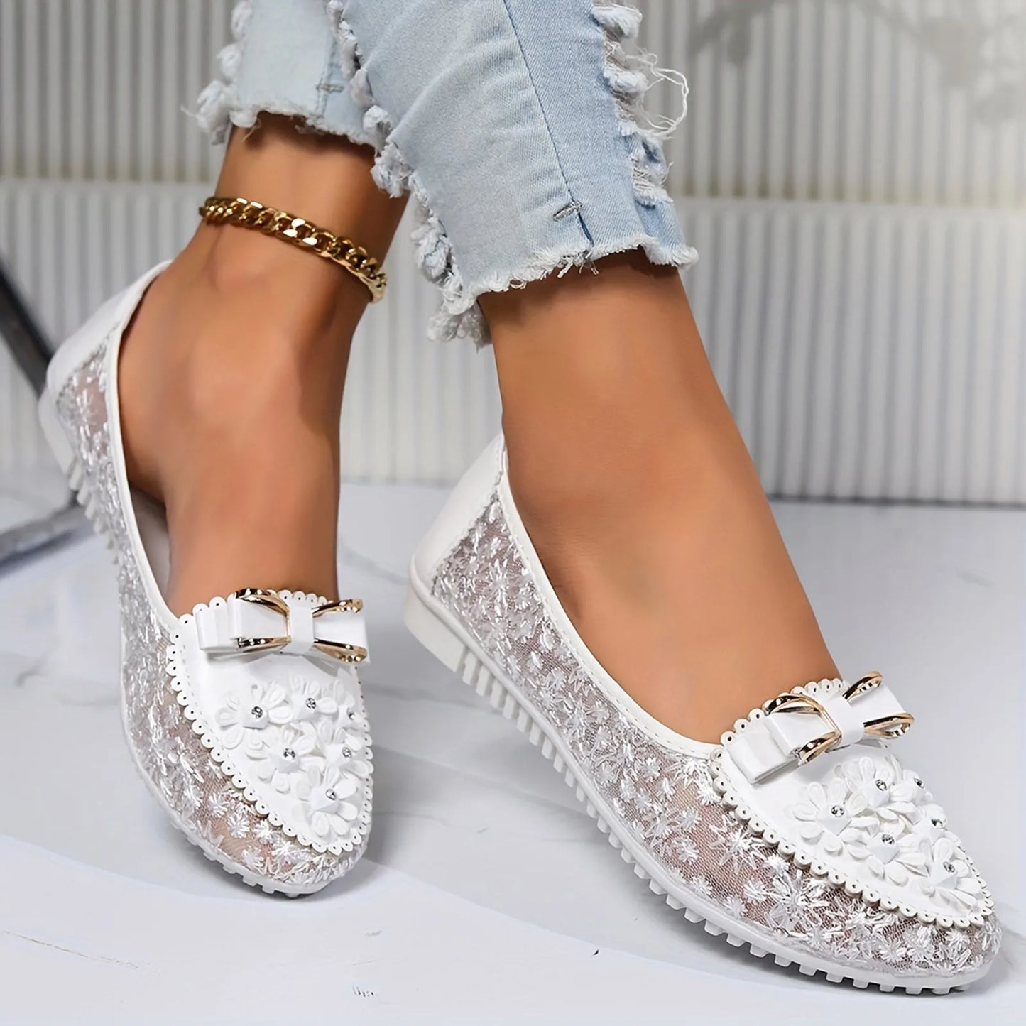 Women's Leather Shoes Soft Sole Women Summer Single Shoes Slip On Shallow Mouth Sandals Elegant Office White Female Footwear