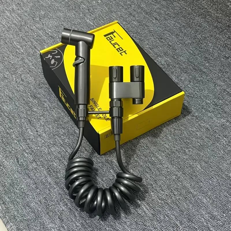 Stainless Steel Double Outlet Angle Valve Large Flow Shower Control Valve for Bathrooms and Washing Machines