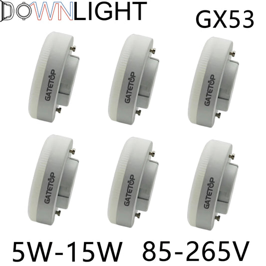 10PCS 5W 7W 9W 12W 15W LED Spotlight GX53 Without Flicker