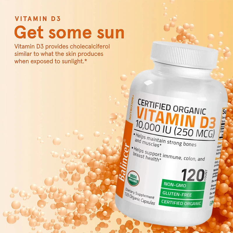 Vitamin D3 Supplement, Supports Calcium Absorption