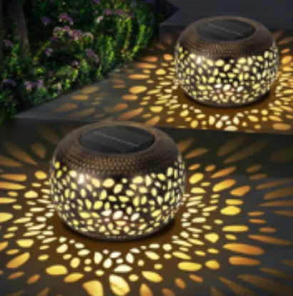 Two Solar solar energy light and shadow lanterns,