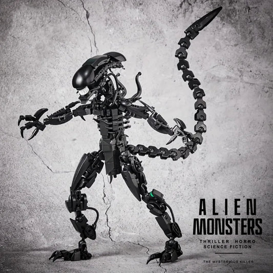 New Alien Warrior Building Blocks Planet Sci Fi Creative Knight Ornaments Trendy Toys Splicing Building Blocks