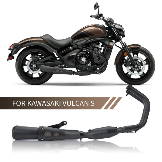 Motorcycle Exhaust Pipe for Kawasaki Vulcan S650 650S VN650 2015 to 2022 High Quality Black Modified Accessory