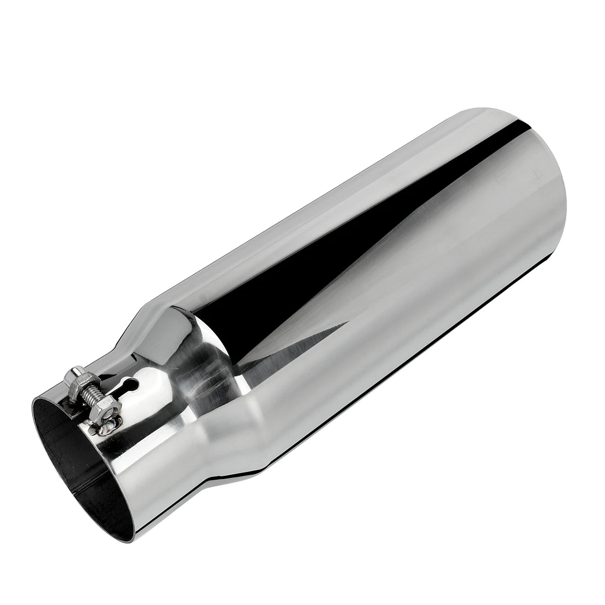 Universal Car Straight Exhaust Tip 3 Inch Inlet 4 Inch Outlet 12 Inch Length Stainless Steel Muffler Tip Tailpipe