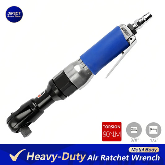 90 Degree Air Ratchet Wrench Metal Body Heavy Duty Right Angle Pneumatic Trigger Straight Pneumatic Wrench Wind Wrench Tool