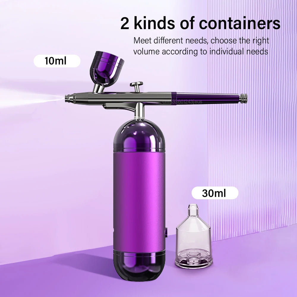 Airbrush With Compressor Airbrush Spray Gun For Painting Modeling Crafts Nail Art Wireless Portable Air Brush Painting Spray Gun
